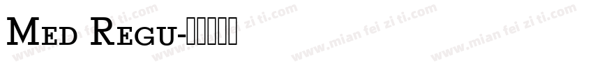 Med Regu字体转换